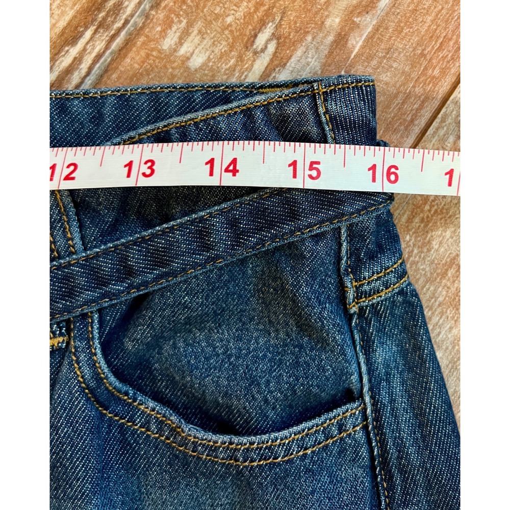 Cabi Beau‎ Jean Indigo Blue Wide Leg Paperbag Waist Denim Pants Size 8R NEW - Picture 6 of 10